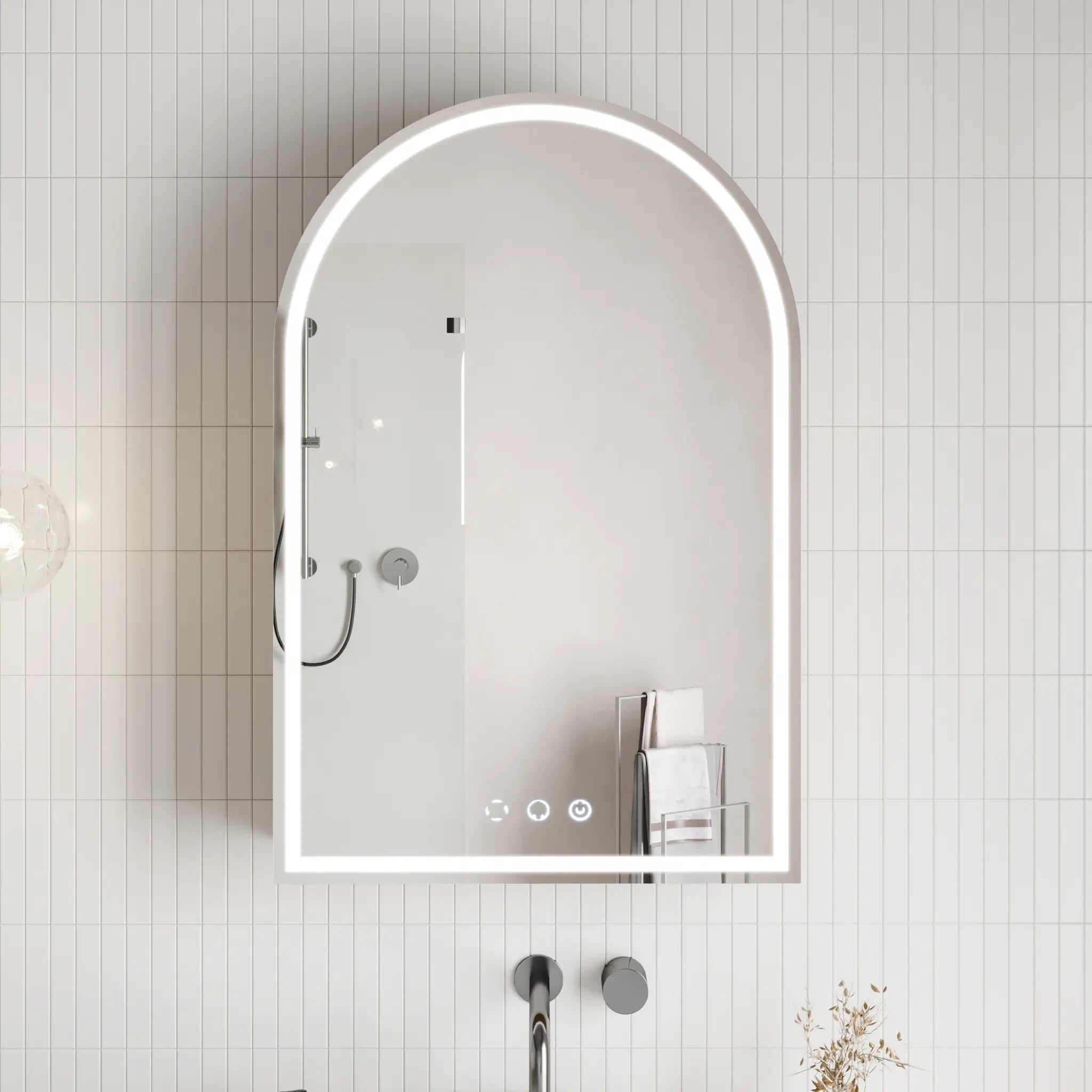Forme LED Shaving Mirror Cabinet 600 - Zyloh Haus Mirrored Cabinets