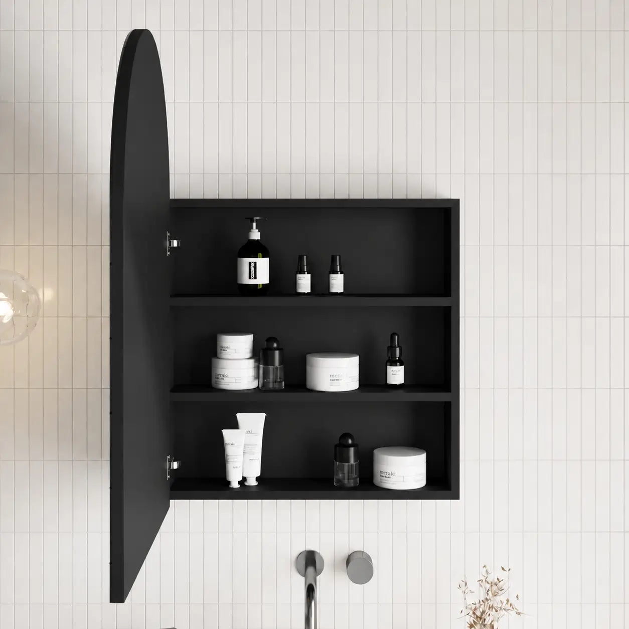 Forme LED Shaving Mirror Cabinet 600 - Zyloh Haus Mirrored Cabinets